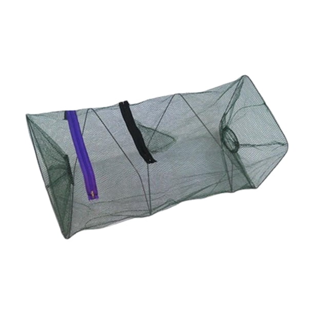 Red de para cebo de pesca, duradera, fácil de usar, malla de pesca portátil, actualización de red de camarones Fodable para viajar, pescar, S Cola Red de trampa de cebo de pesca