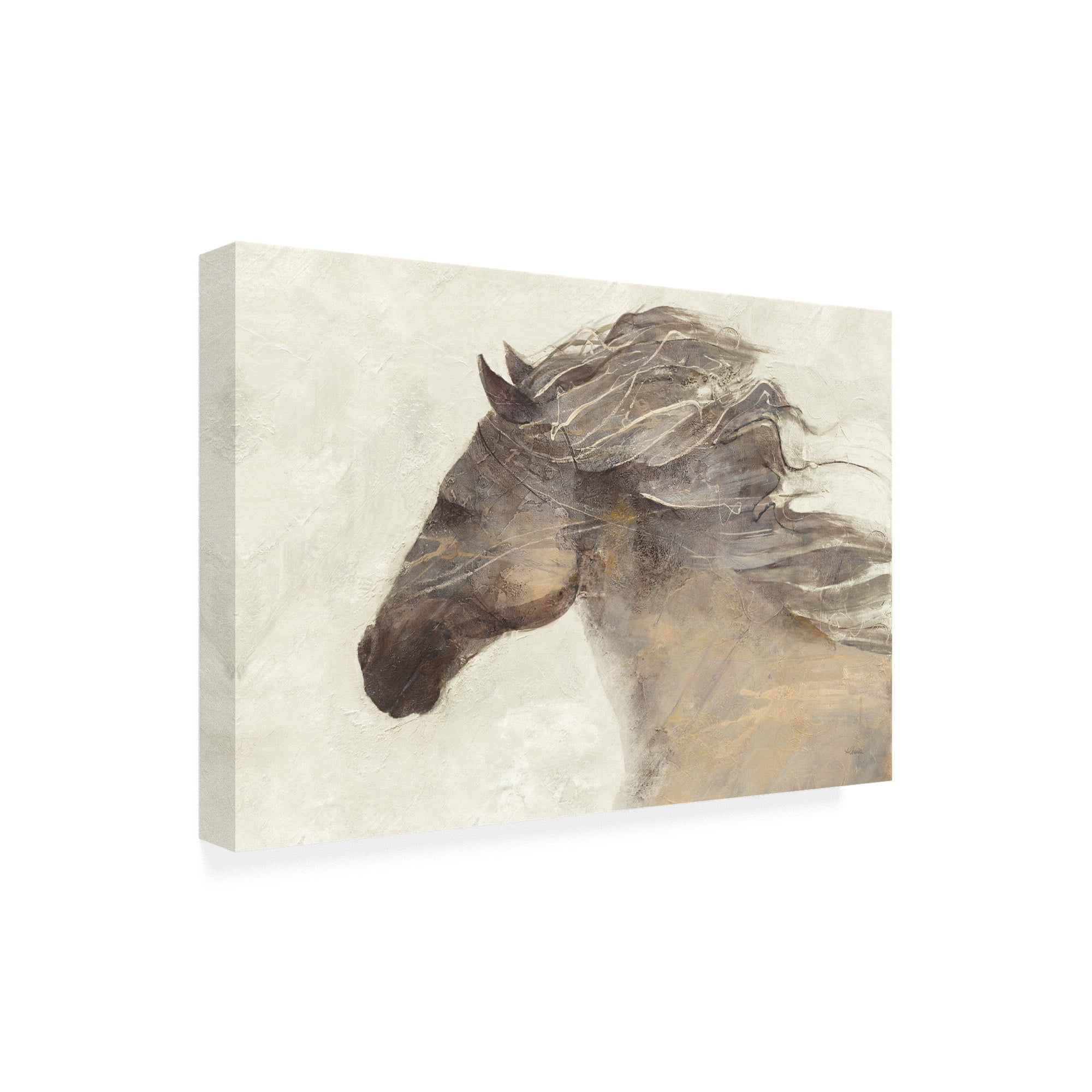 Trademark Fine Art 'Into The Wind Ivory Crop' Canvas Art by Albena Hristova