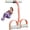 Gray-orange, variant on 4-Tube Pedal Ankle Puller, Comfortable Handles for Full-Body Workout, Arm & Leg Toning