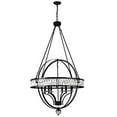thumbnail image 1 of Arkansas 6 Light Chandelier With Black Finish, 1 of 2
