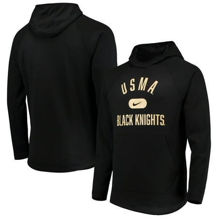Men's Nike Black Army Black Knights Spotlight Performance Raglan Pullover Hoodie