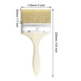 thumbnail image 2 of Uxcell Brocha de Pintura de 5 Pulgadas con Cerda Sintética + Mango de Madera para Tratamiento de Pared, 2 of 5
