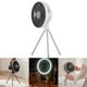 thumbnail image 3 of Mini ventilador de mesa con trípode, ventilador colgante USB con luz nocturna, ventilador portátil, 3 velocidades de aire blanco BLESIY Ventilador de refrigeración portátil, 3 of 7