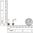 thumbnail image 6 of Gem Stone King 925 Silver and 10K Yellow Gold Red Garnet Earrings for Women | 2.00 Cttw | Gemstone January Birthstone | Heart Shape 6MM, 6 of 6