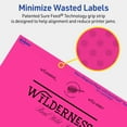 thumbnail image 5 of Avery Printable Rectangle Labels, Neon Magenta, 5" x 7", 40ct, 5 of 11