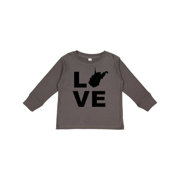 Inktastic Love West Virginia Boys or Girls Long Sleeve Toddler T-Shirt