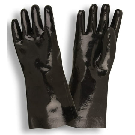 

12-Pack of Cordova 5812 Chem-Cor Black Supported Neoprene Work Gloves Smooth Finish Jersey Lined 12-Inch Large