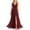 Wine, variant on Cavosen Plus Size Bodycon Dress V Neck Sleeveless Maxi Evening Gowns Split Solid Ball Dress Elegant Wedding Guest Cocktail Party Dress
