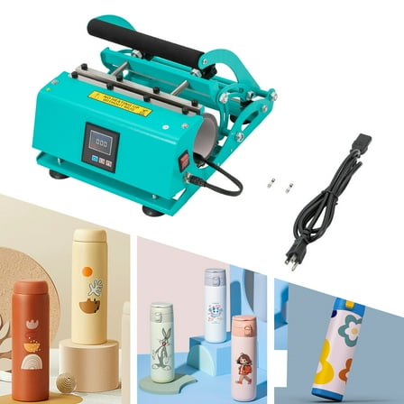 30OZ Tumbler Heat Press Machine, Mug and Tumbler Heat Press Straight Tumble Blue