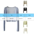 thumbnail image 2 of Summer Cardigan for Women's Thin Ice Silk Coat,Shawl Shirt with Slip Skirt,Long Sleeve Thin Knit Cardigan Top, 2 of 5