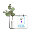 thumbnail image 1 of Like Sports Fitness Balanced Dribble Transparent Glass Hanging Vases Decoration Bottle, 1 of 2