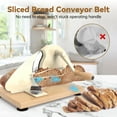 thumbnail image 2 of Upgrade Manual Bread Slicer for Homemade Sourdough Bread, Classic Hand Crank Home Bread Slicer With Scale Line and Steel Fence, Sharp Blade, Adjustable Width for Homemade & Commercial Use, 2 of 6