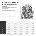 thumbnail image 5 of Pofeuu Lilies Flowers Print Sun Protection Outdoor Lightweight Full Zip UV Cooling Hoodie Long Sleeve Summer Clothing for Outdoor Hiking-Small, 5 of 5