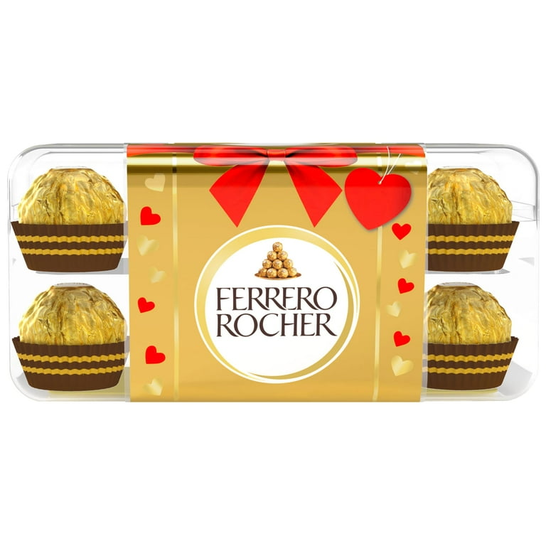 Ferrero Rocher Premium Milk Chocolate w/ Heart Hazelnut, 16 Ct