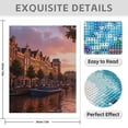 thumbnail image 3 of Diamond Art Kits for Adults - 5d Canal Sunset Reflection Europe Scene Diamond Painting for Adults, Diamond Art for Adults Beginners, Diamond Painting Kits for Adults for Home Wall Decor, 3 of 7