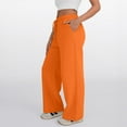 thumbnail image 3 of SUNBS Wide Leg Sweatpants Womens Cargo Pants Baggy Lounge Casual Pants Drawstring Sweat Pants with Pockets, 3 of 6
