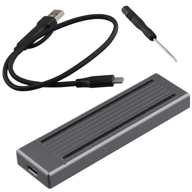M.2 SSD HDD Enclosure NVMe NGFF Dual Protocol HDD Enclosure RGB Cool Light Multi-Function Convenient HDD Enclosure