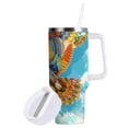 thumbnail image 2 of JSTEL Soaring Owl Rainbow Color 40 oz Tumbler Stainless Steel Water Bottle Vacuum Insulated Cup with Straw Lid & Handle For Travel Car Cup Holder, 2 of 8