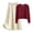 Beige3, variant on SRZYMJ Women's Slim Fit Knitted Sweater and Casual Wide Leg Long Skirt Two Piece Set Comfortable Outfit for Daily Wear
