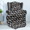 thumbnail image 4 of Space Soft Flannel Fleece Blanket, Floating Hand Drawn Inspired Stars and Dots Graffiti Style Street Monotone, Cozy Plush for Indoor and Outdoor Use, 50" x 70", Dark Grey and White, by Ambesonne, 4 of 5