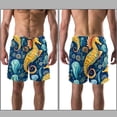 thumbnail image 3 of luoweisi Men's Beach Shorts Quick Dry Swim Trunks with Mesh Lining Seahorse L, 3 of 5