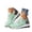 Green, variant on Women's Supportive Platform Sneakers, Side Zip Lace Up Walking Shoes for Leisure & Dating