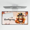 thumbnail image 4 of Happy Thanksgiving Maine Coon Welcome Thankful Fall Autumn Pumpkin Desk Mat Full Keyboard Mouse Pad Cat Lover Kitten Owner Gifts Large Mousepad - 02021, 4 of 5
