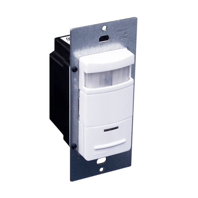 Sensor de ocupación con interruptor de pared PIR Leviton Decora ODS06-IDW