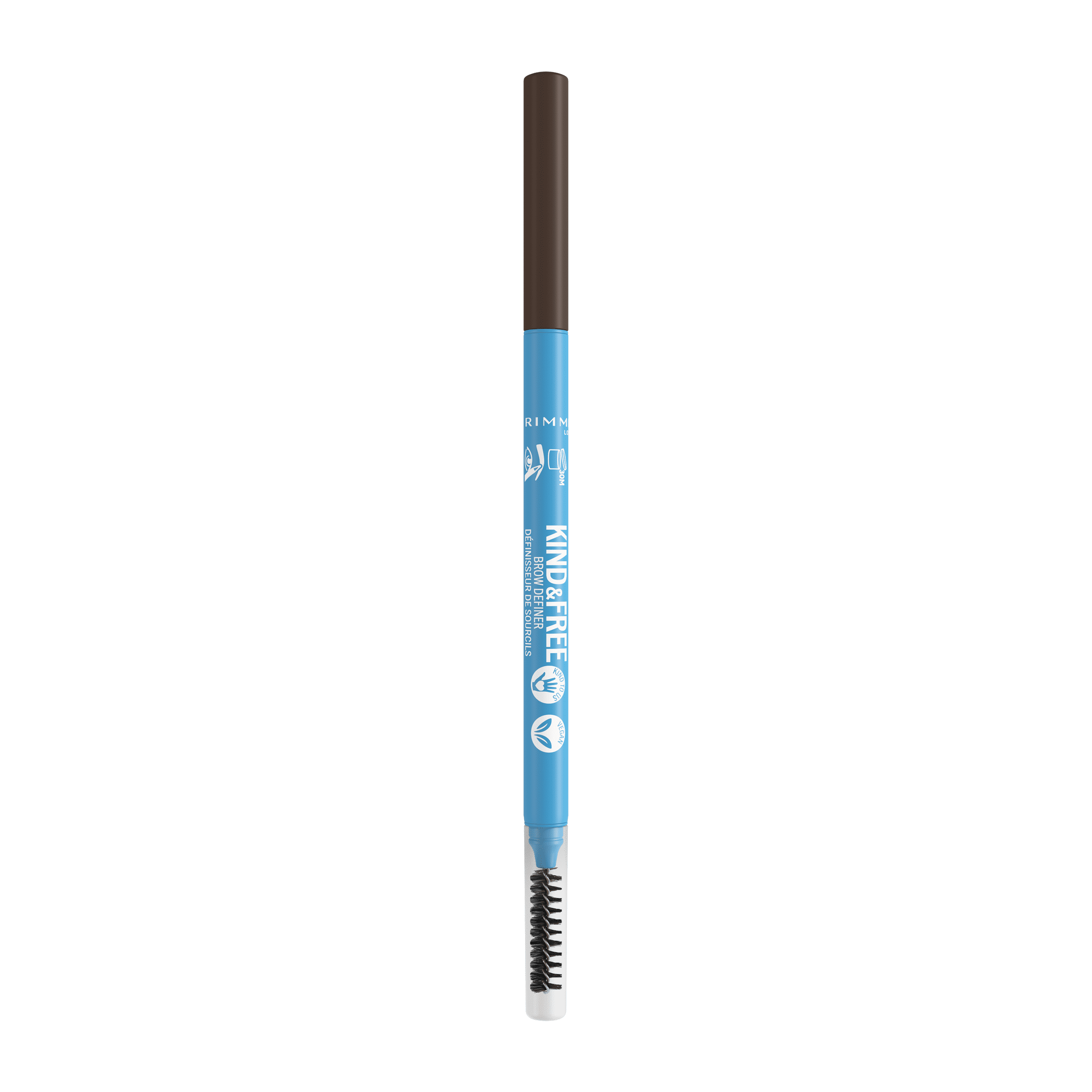 (2 pack) Rimmel Kind & Free Eyebrow Pencil, 006 Espresso, 0.003 oz