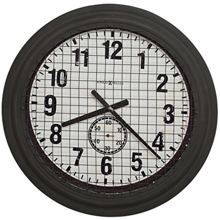 Howard Miller 625625 Grid Iron Works 25 3/4 Analog Wall Clock