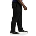 thumbnail image 3 of Oak Hill by DXL Men's Big and Tall Waist-Relaxer Flat-Front Microfiber Pants- New Improved Fit, Black, 48W X 30L, 3 of 6