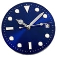 thumbnail image 3 of Esfera de reloj de 28,5 mm para modificación de movimiento NH36/NH35, elegante, verde luminoso Azul, 3 of 8