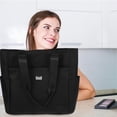thumbnail image 4 of unbranded Tote Negro Para Mujer Con Simple Y En Resistente Para Organización Diaria, 4 of 6