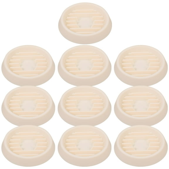 Hemoton 10pcs Plastic Plant Saucers, 4 Inch Round Planter Base Saucer, Indoor Flower Pot Tray, Durable Drip Trays for Plants Size