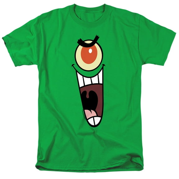 Spongebob Plankton Sinister Face Unisex Adult T Shirt
