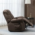 thumbnail image 3 of Sesslife Power Lift Recliner Chair Recliners for Elderly, Oversized Ergonomic Fabric Lounge Recliner with Side Pockets, Heavy-Duty Single Electric Sofa Chair for Living Room Bedroom, Dark Brown, 3 of 11