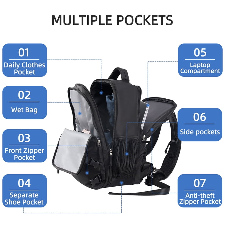 Lochas Portable Lightweight Extra Large Travel Backpack  display picture 1