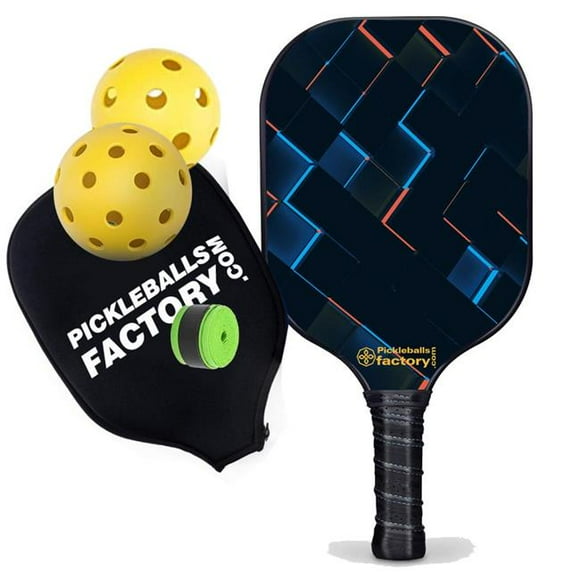 Pickleball Factory PB00059-11-G Best Pickleball Paddle - Push the Button Most Popular Pickleball Paddle - Pickleball Best Paddles Best Senior Pickleball Players, Glassfiber Graphite