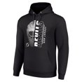 thumbnail image 2 of Men's Starter Black New Jersey Devils Half Helmet Fleece Pullover Hoodie, 2 of 3