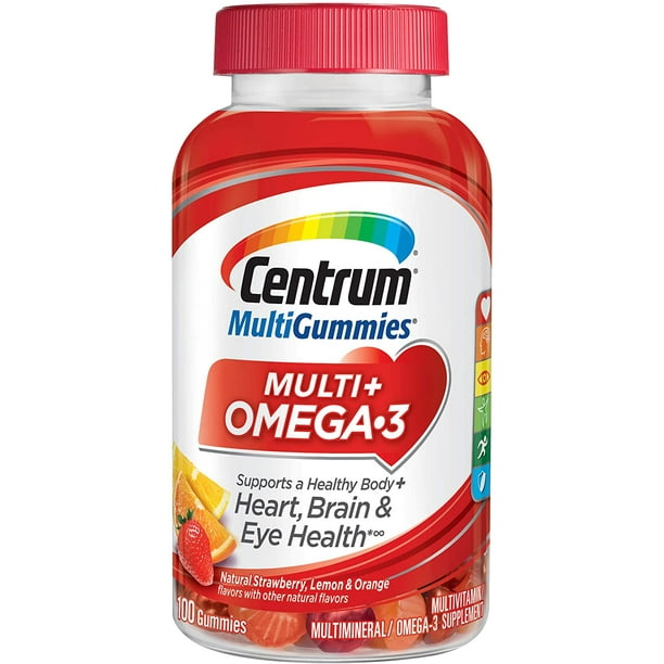 Centrum Multi Gummies, Multi+ Omega-3/Vitamins/Mineral Supplement