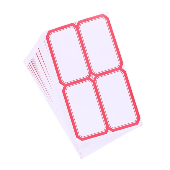 YOSADIER Red Self-Adhesive Sticker Labels 240 Pieces for Writing Names Price Tags and Organizing