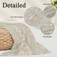 thumbnail image 3 of Green Orange Boho Striped Body Pillow Cover 20 x 60 Inch Decorative Pillow Cover Southwestern Ethnic Tribe Vintage Lumbar Pillowcase Seasonal Rectangle Cushion Case for Couch Sofa Bed Living Room, 3 of 9