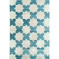 thumbnail image 1 of Ladole Rugs Clover Moroccan Trellis Pattern Area Rug Carpet in Teal Ivory (6'5" x 9'5", 200cm x 290cm), 1 of 3