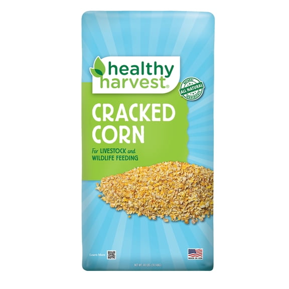 Healthy Harvest 40 lb Bag Cracked Corn for Poultry & Livestock