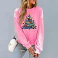 thumbnail image 4 of Womens Crewneck Christmas Sweatshirts Top Fashion Cute Xmas Tree Printed Shirts Pullover Winter Long Sleeve Sweaters Loose Plus Size Blouses Tops, 4 of 6