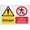 Warning Sign 5, variant on Danger Pedestrians Crossing 8"x12", Aluminum Tin Warning Signs for Home Outdoor Garden, Weatherproof Traffic Sign for Road