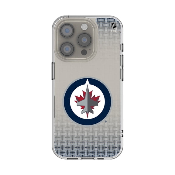 Winnipeg Jets Linen Logo iPhone Clear Case