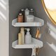 thumbnail image 1 of Estante de almacenamiento de trípode para esquina de pared, organizador de drenaje para lavabo sin perforaciones, estructura metálica de 3 niveles, para baño, altura ajustable,Wsvlmg, 1 of 6