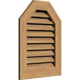 thumbnail image 2 of 16"W x 24"H Octagonal Top Gable Vent (21"W x 29"H Frame Size): Unfinished, Functional, Smooth Western Red Cedar Gable Vent w/ 1" x 4" Flat Trim Frame, 2 of 12