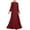 C04, variant on Mikilon Women Solid Color Maxi Dress Versatile Comfort Temperament Long Sleeve Round Neck Dress